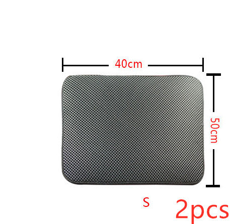 Double Layer Litter Cat Bed Pads Pet Cat Litter Mat Trapping
