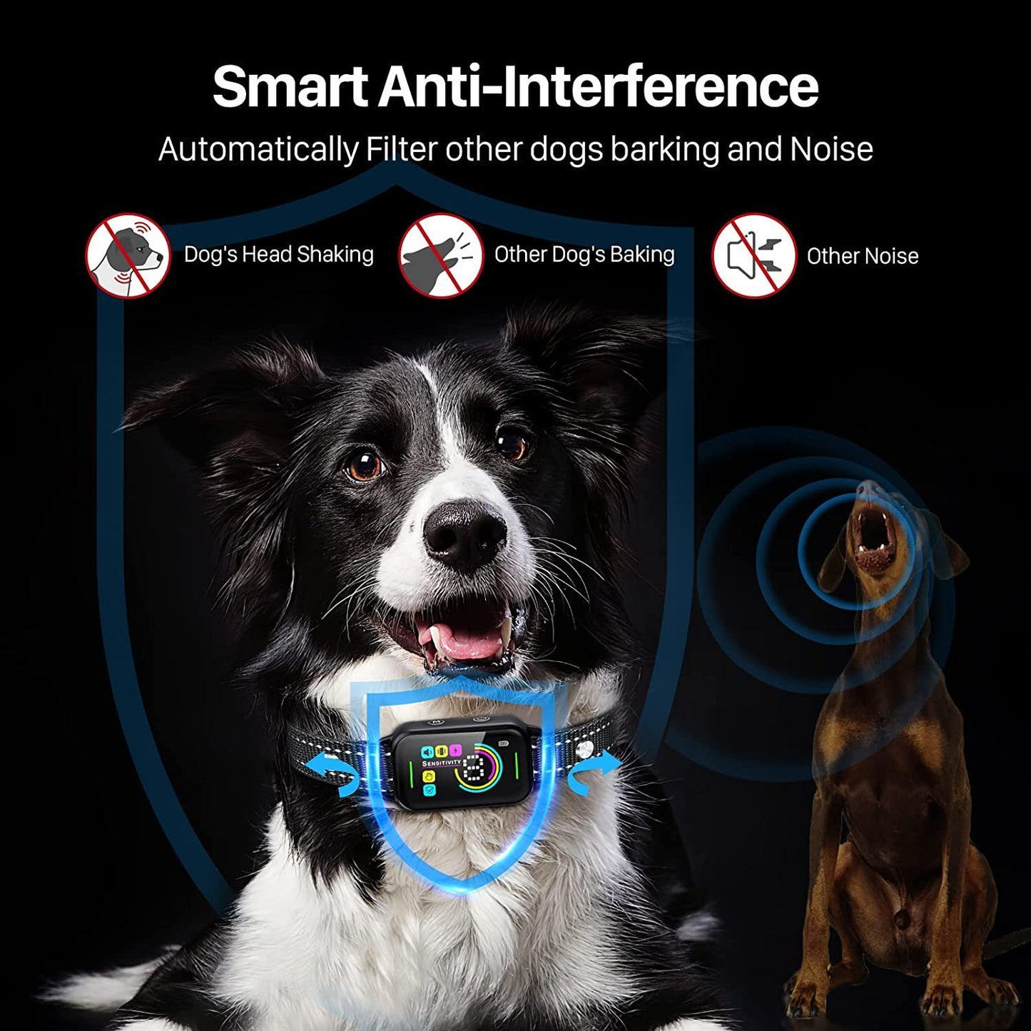 New Color Screen Bark Stopper Smart Dog Trainer Charging