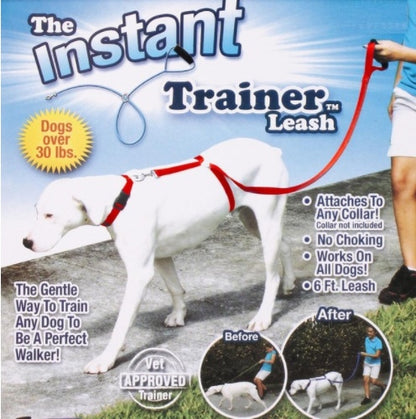 Instant Trainer Dog Leash Trains Dogs 30 Lbs Stop Pulling Tv Dogwalk Hot