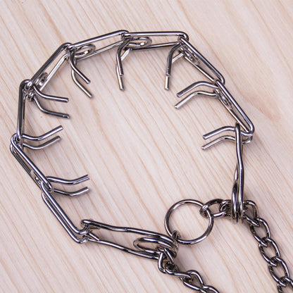 Metal iron removable dog training chain
