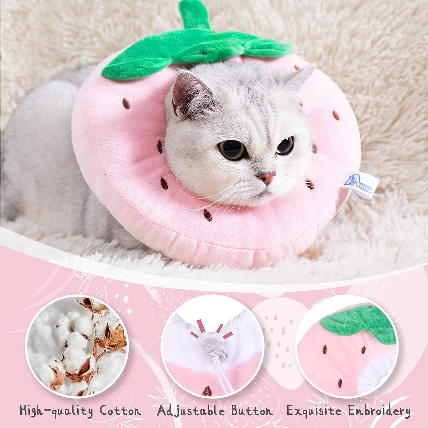 Cute Cat Collar Cone For Recovery After Surgery