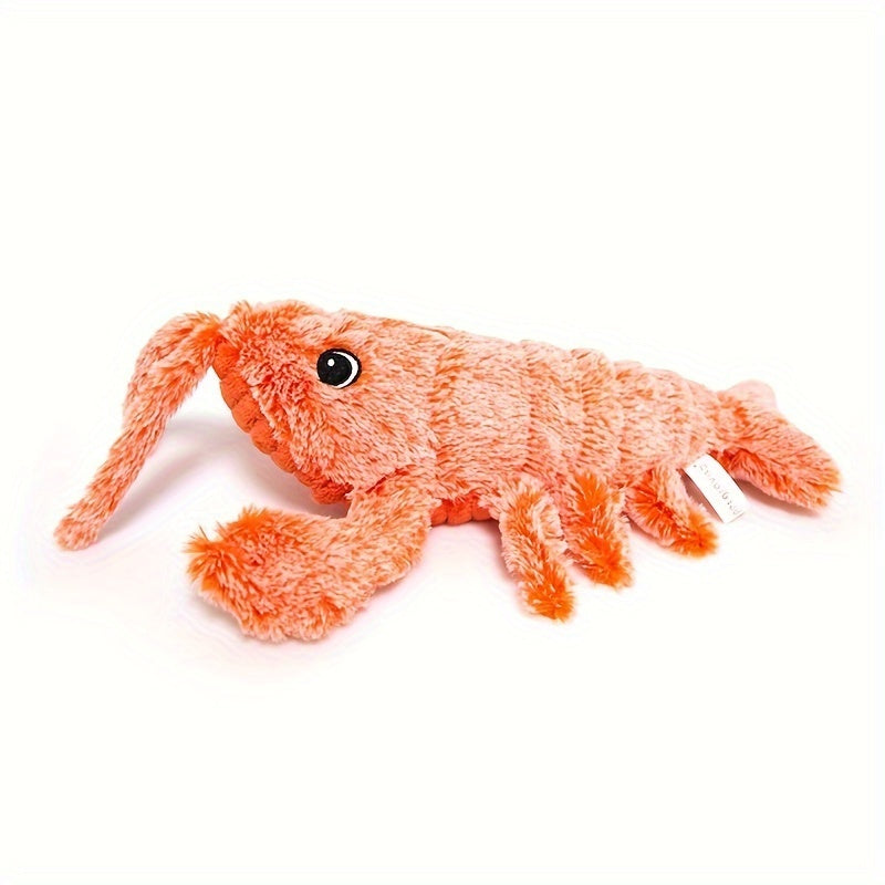 Pet Gravity Shrimp Plush Toy USB Charging Simulate Lobster