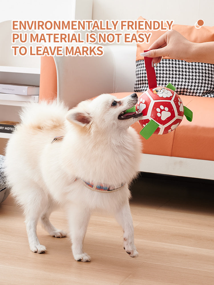 Dog Soccer Balls Toy With Sraps Water Toys