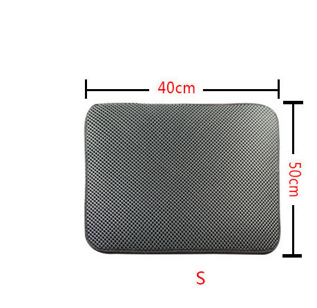 Double Layer Litter Cat Bed Pads Pet Cat Litter Mat Trapping
