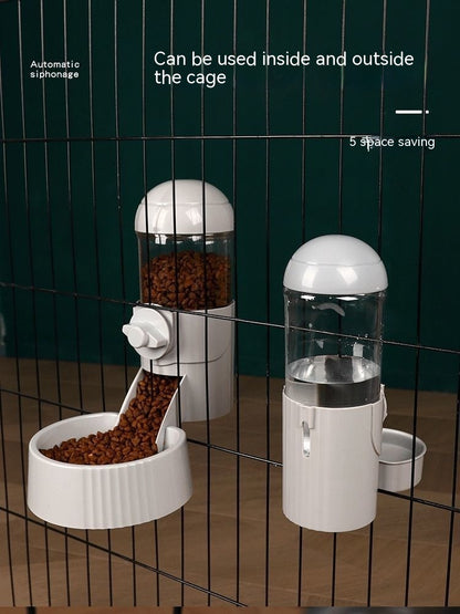 Dogs And Cats Hanging Automatic Feeding Water Device