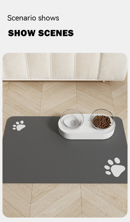 Pet Feeding Mat Dogs And Cats Placemat Quick-drying