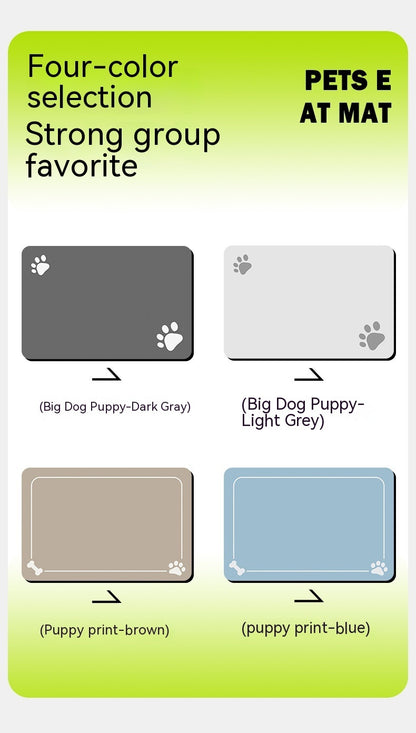 Pet Feeding Mat Dogs And Cats Placemat Quick-drying