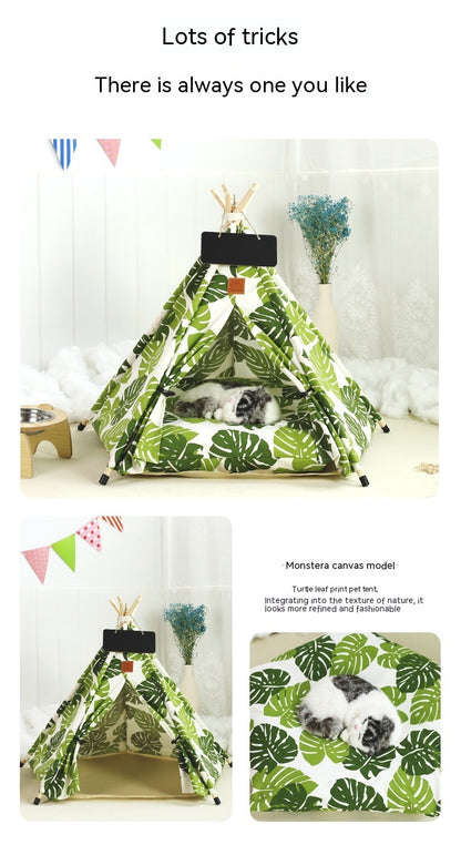 Pet Tent Cat House Removable And Washable Kennel Cat