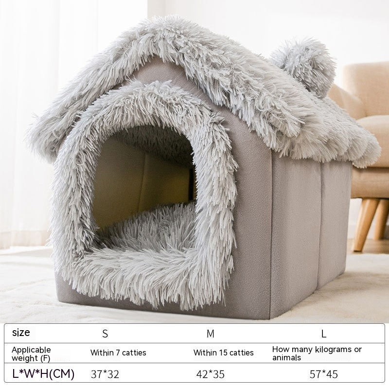 Autumn And Winter Cat Arctic Warm Thickened Pumpkin Bed