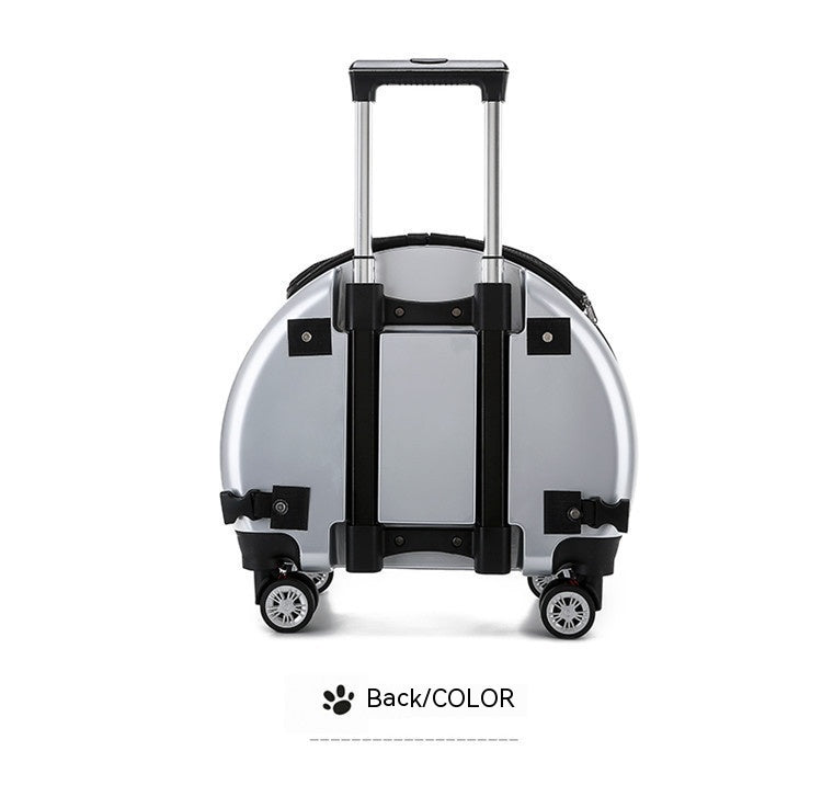 Small Pet Trolley Bag Portable Dog Diaper Bag Transparent