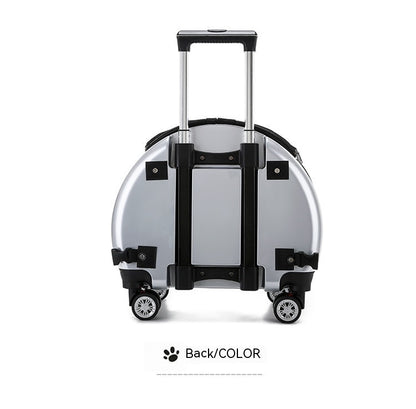 Small Pet Trolley Bag Portable Dog Diaper Bag Transparent