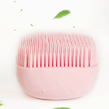Soft Silicone Bristles Cat Dog Bath Brush Comb Scrubber