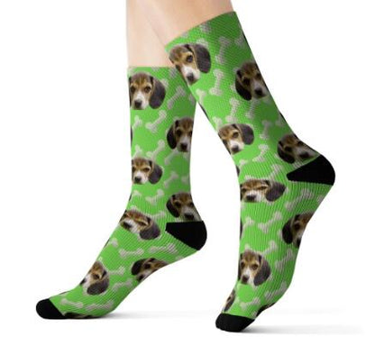 Personalized Custom Pet Head Print Socks For Dog Cat Lover