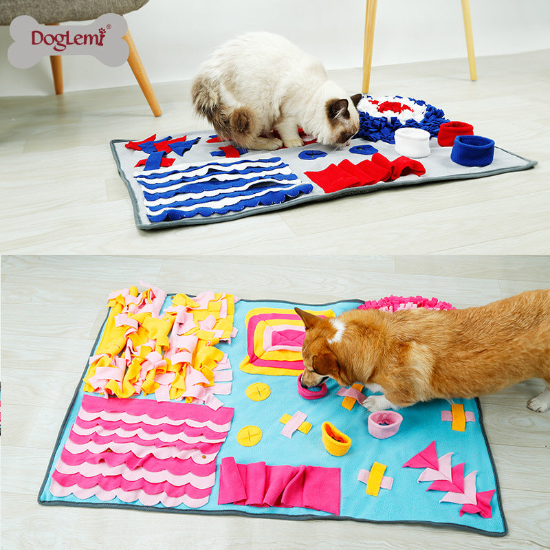 Pet Sniffing Pad Training Blanket Feeding Mat Dog Foraging Skills Toys