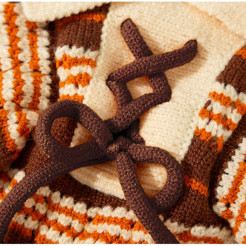 Sweaters Cold Weather Dog Striped Pullover Warm Knitted Pet