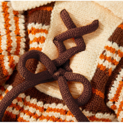 Sweaters Cold Weather Dog Striped Pullover Warm Knitted Pet