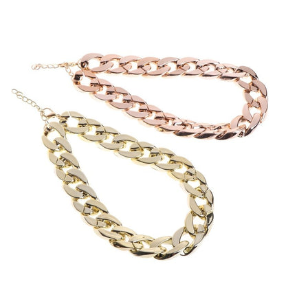 Pet Necklace Thick Gold Chain Plated Collar