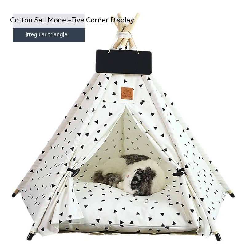 Pet Tent Cat House Removable And Washable Kennel Cat