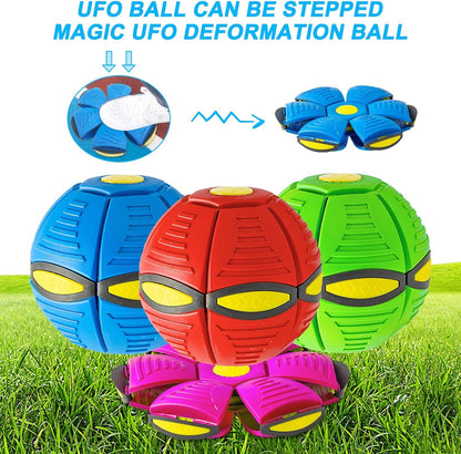 Pet Toy Flying Saucer Ball For Dogs 6 Lights Flying Saucer Ball