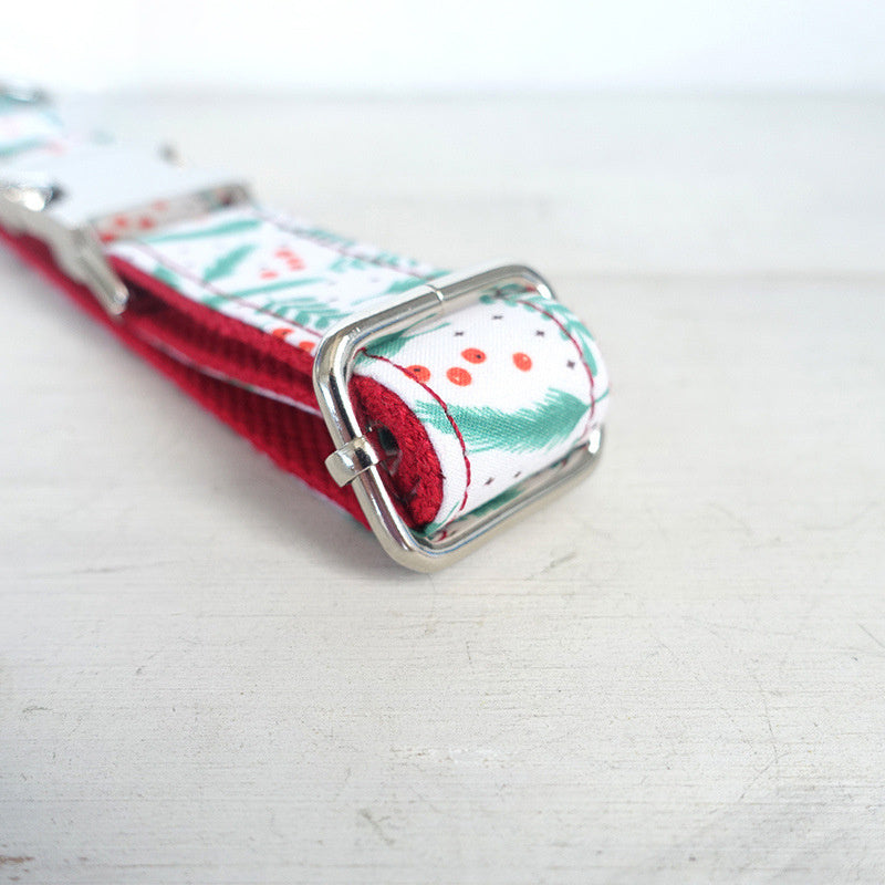 Christmas themed dog collar