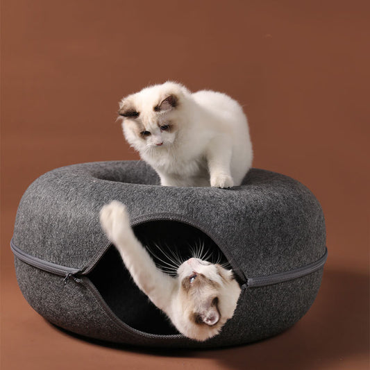 Four Seasons Available Cat Nest Round Woolen Felt Pet Dual-use
