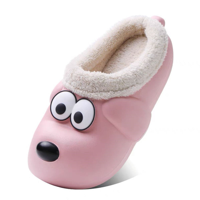 Cute Dog Shoes EVA Winter House Shoes