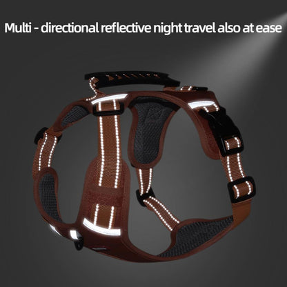 Nylon Dog Harness No Pull Breathable Reflective Pet Harness
