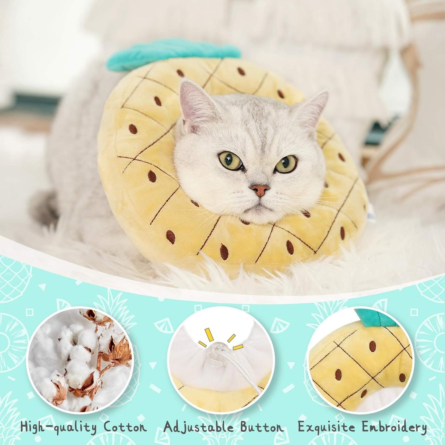 Cute Cat Collar Cone For Recovery After Surgery