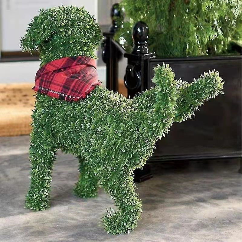 Peeing Dog Topiary Grass Garden Decoration