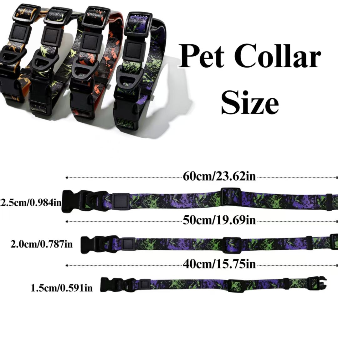 UV Printing Camouflage Embossed Pet Leash Set