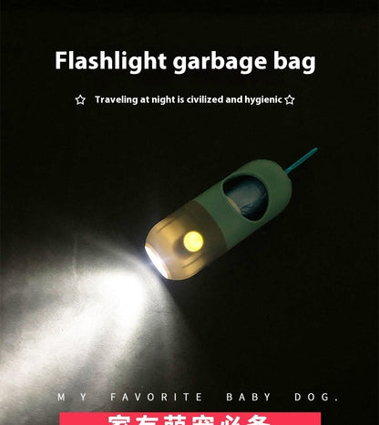 Led Light Pet Waste Bag Dispenser For Dog Poop Scooper