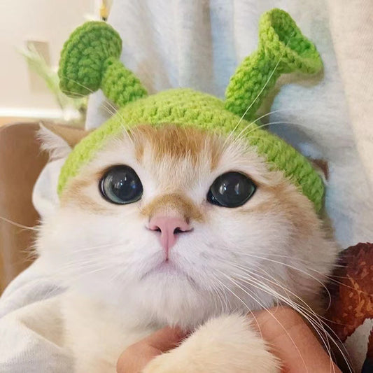 Handmade Knitted Cat Dog Hat Pet Hair Accessories Headgear