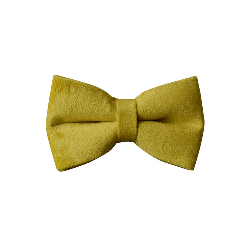 Yellow Fleece Pet Dog Collar Adjustable