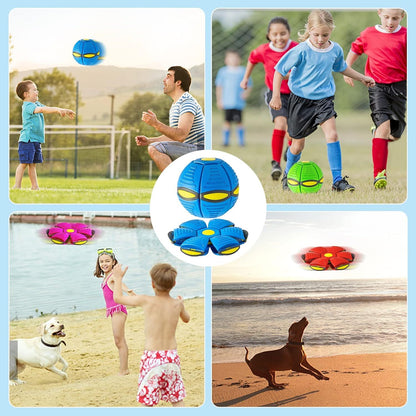 Pet Toy Flying Saucer Ball For Dogs 6 Lights Flying Saucer Ball