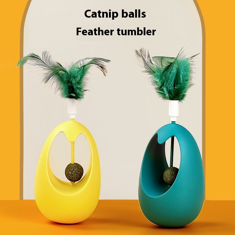 Catnip Ball Tumbler Pet Teaser Molar Pet Toy