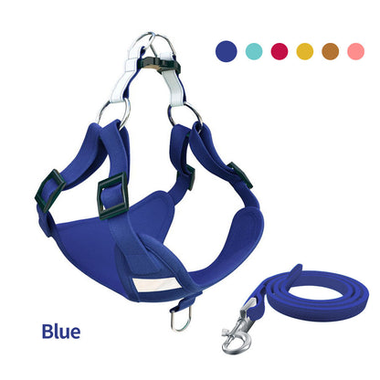 Pet Dog Harness Reflective Dog Leash Vest Type Harness Set