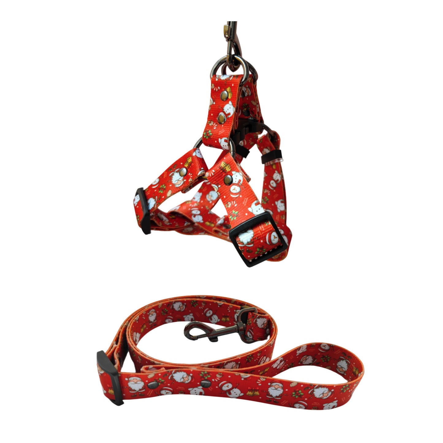 Christmas Dog Leash Chest Harness Pet