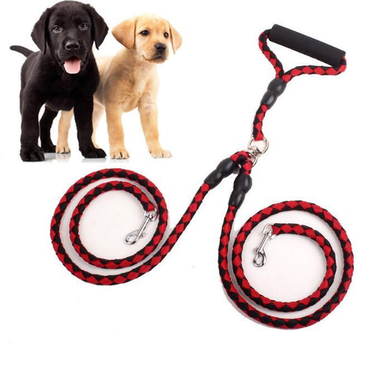 Double-Ended Traction Rope For Walking The Dog Hand-Double-Ended