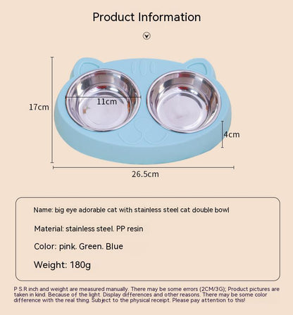 Dog Bowls Double Dog Water And Food Bowls Stainless Steel