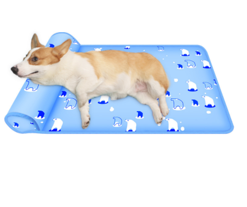 Summer Cooling Dog Mat With Pillow For Dog Cat Breathable Ice Pad