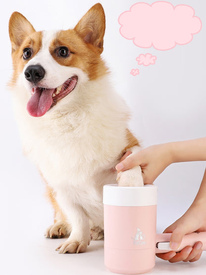 Dog Paw Cleaner Cup Soft Silicone Combs Pet Foot Washer Cup