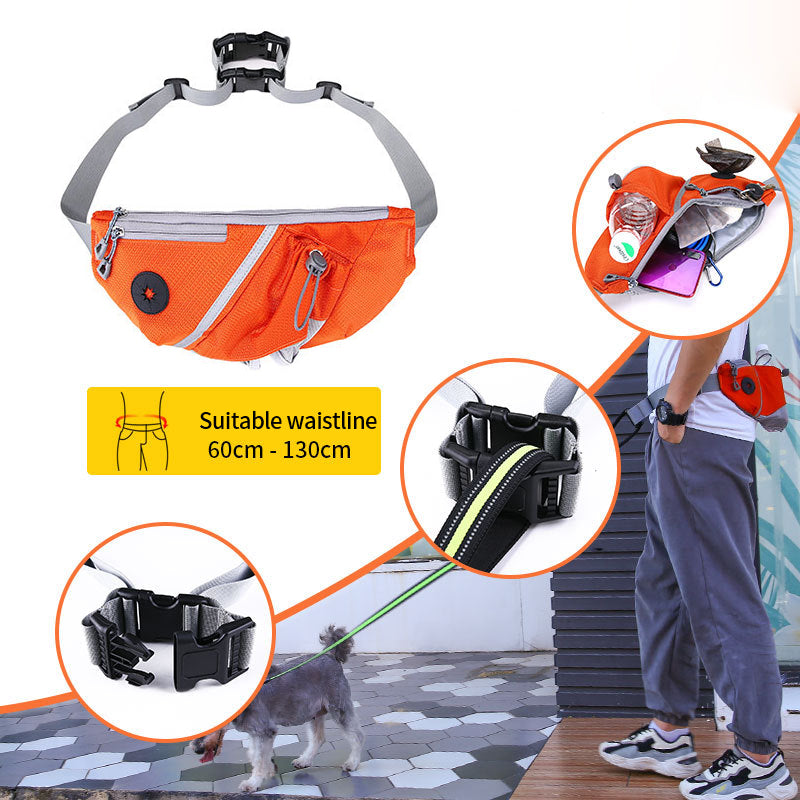 Portable Pet Dog Training Bag Waist Bags Wiht Dog Leash Waist Bag