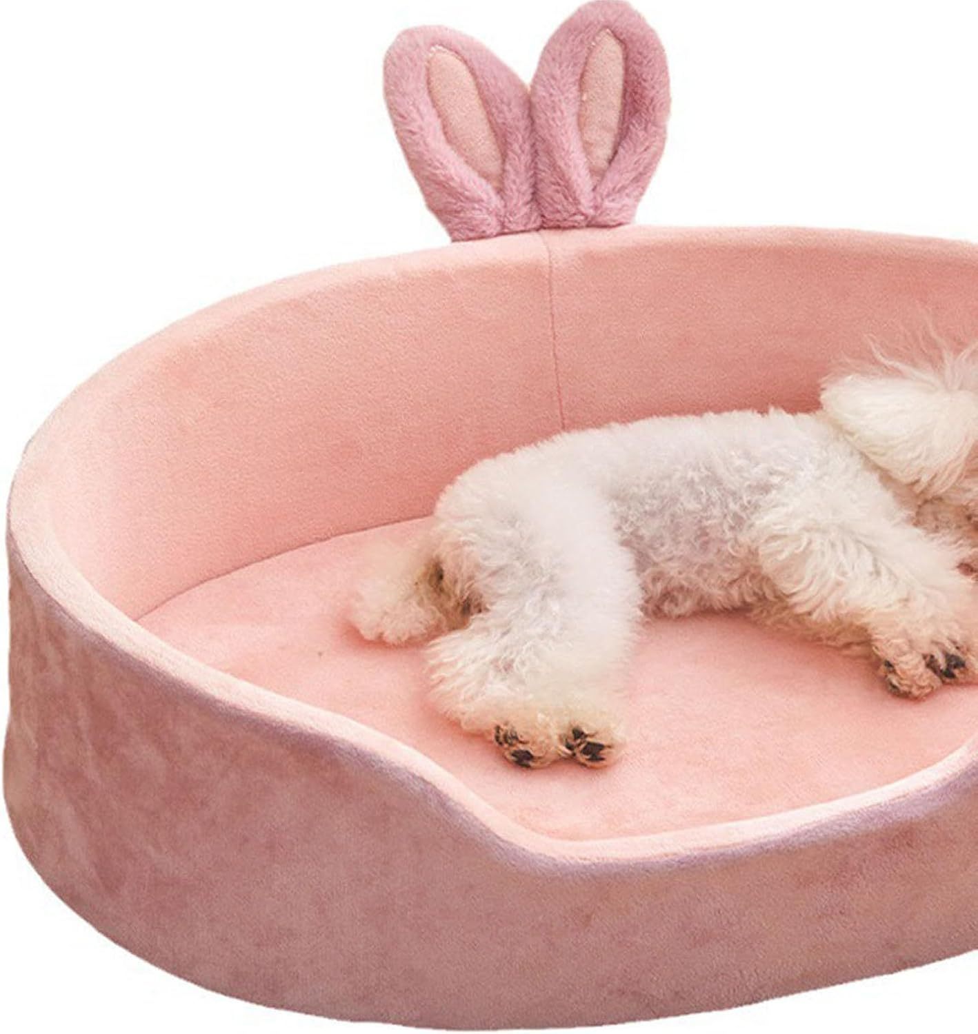 Cute Princess Dog Bed Pink Pet Bed Detachable Washable