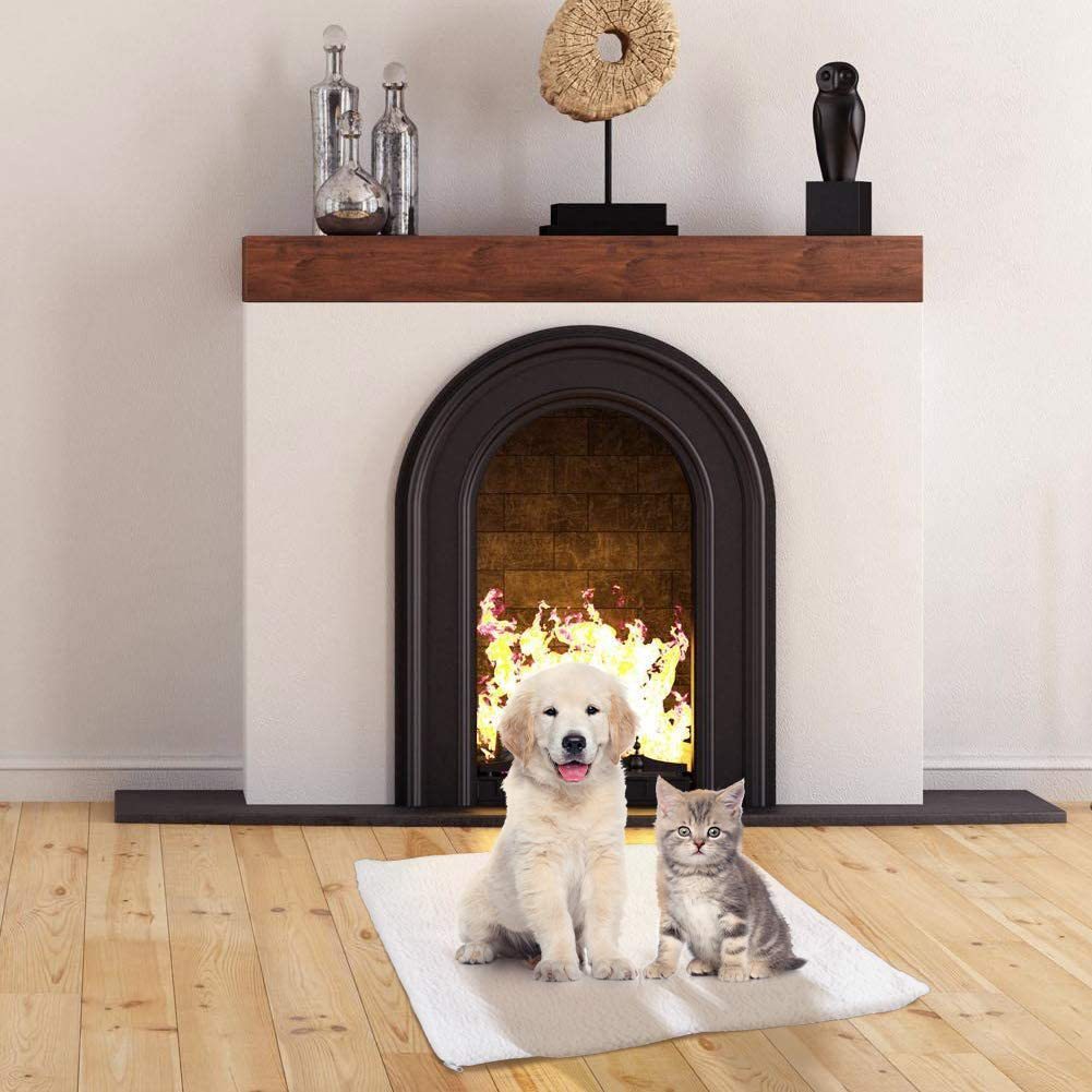 Dog Bed Pet Cushion Mat Self-heating Cat Dog Bed Blanket Microwave