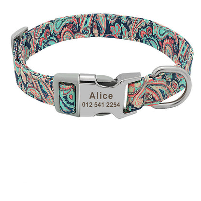 Dog lettering anti-lost collar