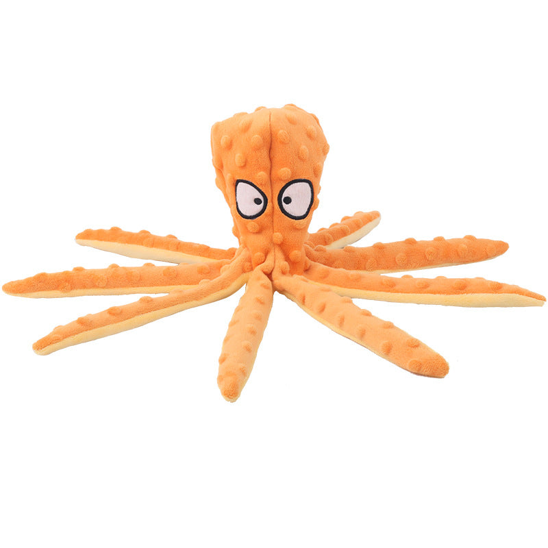 New Hot Sale Eco-friendly New Design Pet Plush Octopus Cat Dog Toy