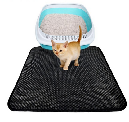 Double Layer Litter Cat Bed Pads Pet Cat Litter Mat Trapping