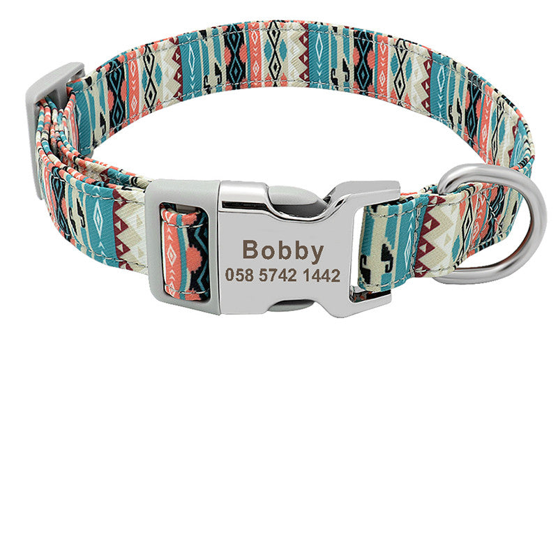 Dog lettering anti-lost collar