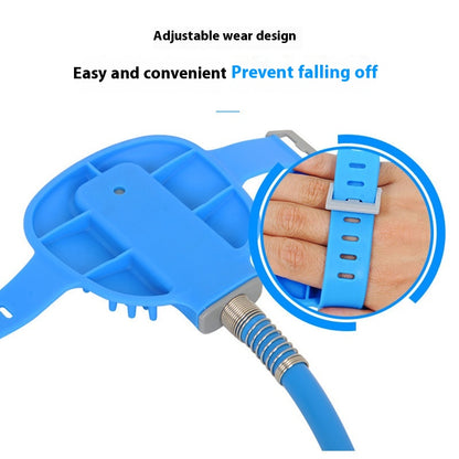 Pet Bathing Gloves Outdoor Shower Dog Bath Silicone Nozzle