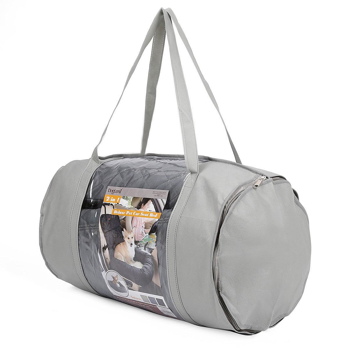 2 In 1 Pet Dog Carrier Folding Car Seat Pad
